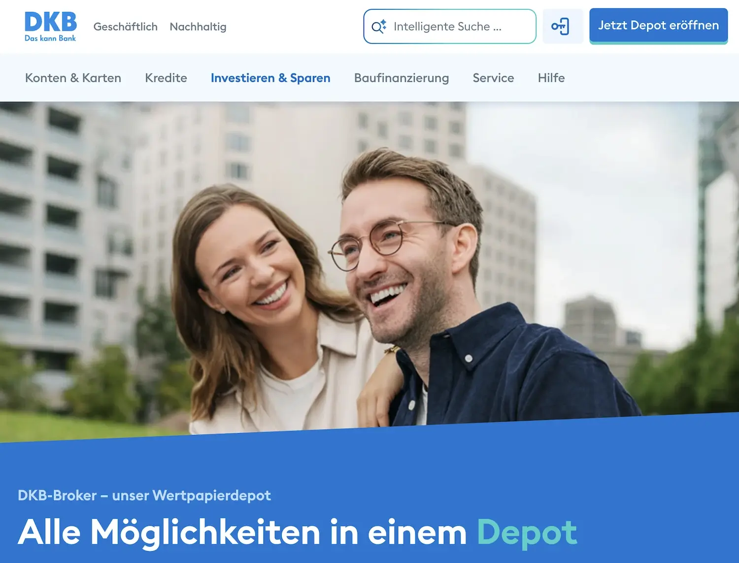 DKB Depot Startseite