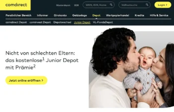 comdirect Junior Depot Startseite