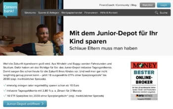 Consorsbank Junior Depot Startseite